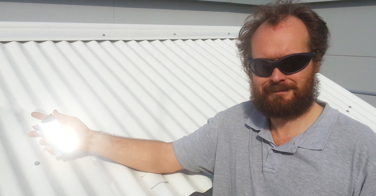 Roofing Material that Stays Cooler than Ambient Air Temperature