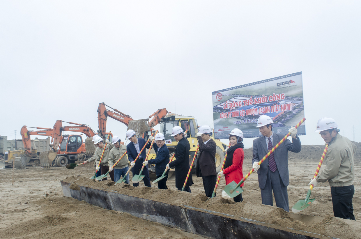 The ground breaking ceremony of Jasan factory, phase III project