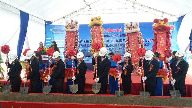 Ground breaking ceremony of Vietnam Chilisin electronic factory Phase 1 in VSIP Hai Phong