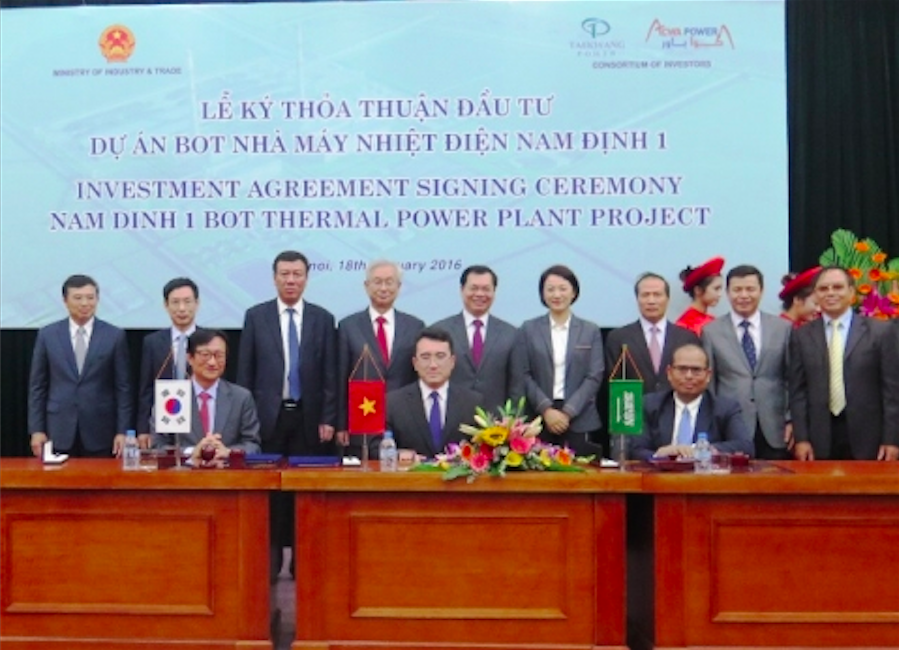Nam Dinh thermal power plant pact signed