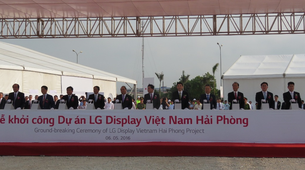 LG Display Vietnam Hai Phong breaks ground