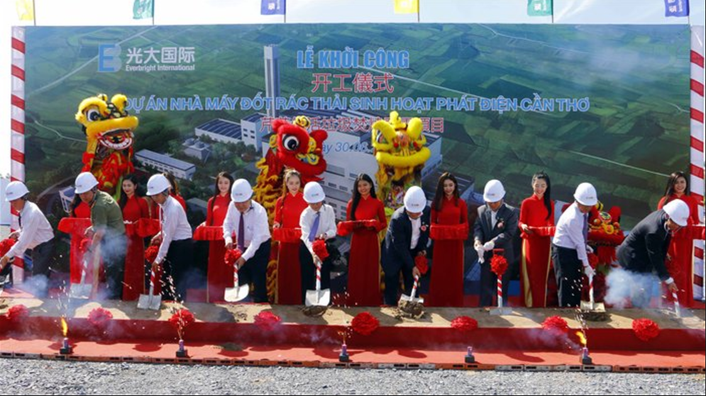 Doanh nghiệp Trung Quốc khởi công dự án xử lý rác tại Cần Thơ