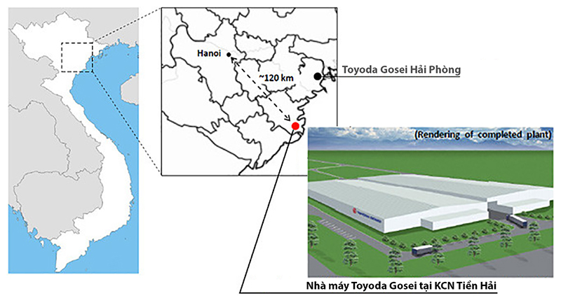 Toyoda Gosei chọn KCN Tiền Hải để đầu tư nhà máy sản xuất phụ tùng ô tô
