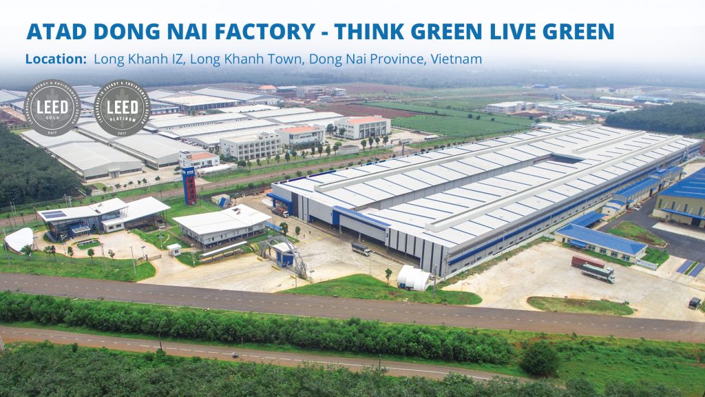ATAD Dong Nai achieves both LEED gold and LEED platinum certification