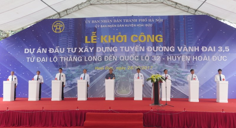 Hà Nội khởi công dự án đường vành đai 3,5