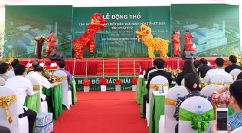 Khởi công xây dựng nhà máy xử lý rác thải sinh hoạt, phát điện tại Phú Thọ