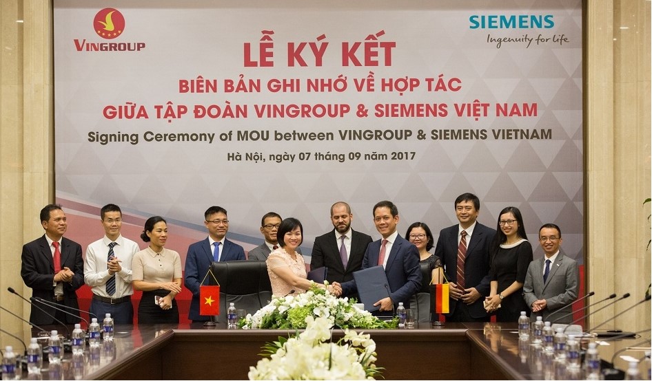 Vingroup và Siemens ký hợp tác về công nghệ