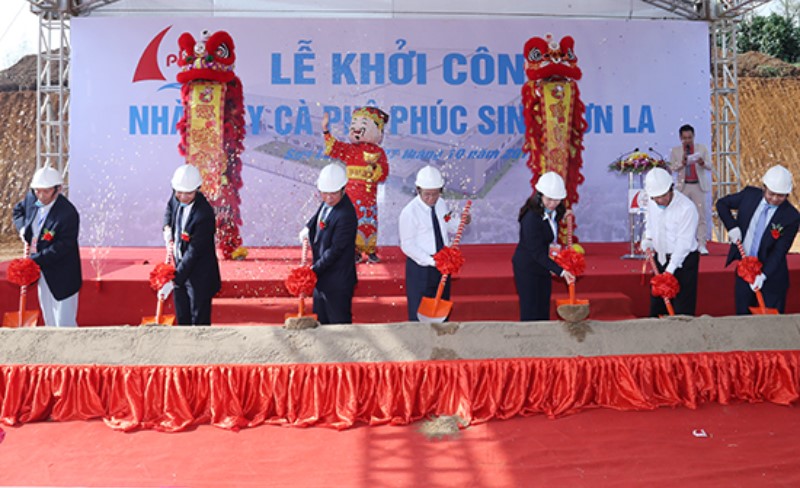 Khởi công xây dựng nhà máy cà phê Phúc Sinh Sơn La