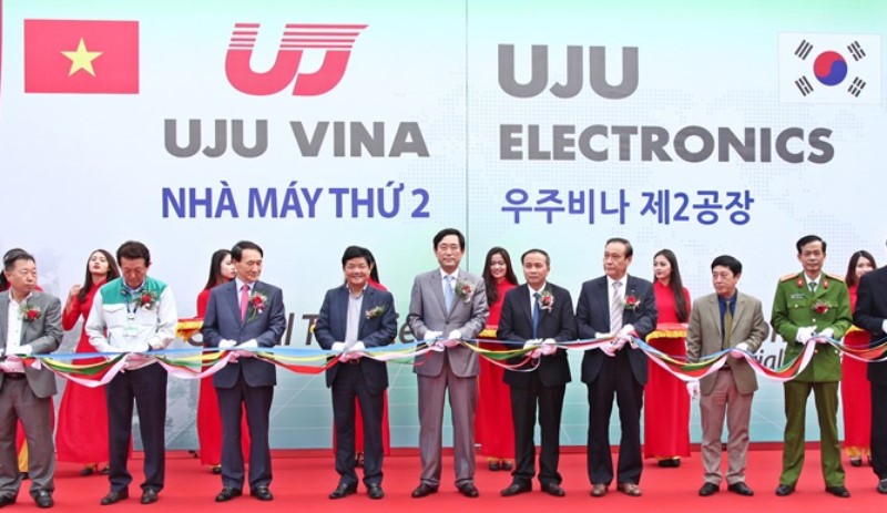 UJU Vina khánh thành nhà máy sản xuất linh kiện điện tử 9,2 triệu USD tại Vĩnh Phúc