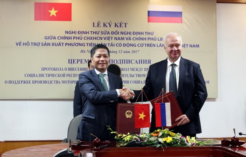 Vietnam and Russian collaboration in automobile manufacturing