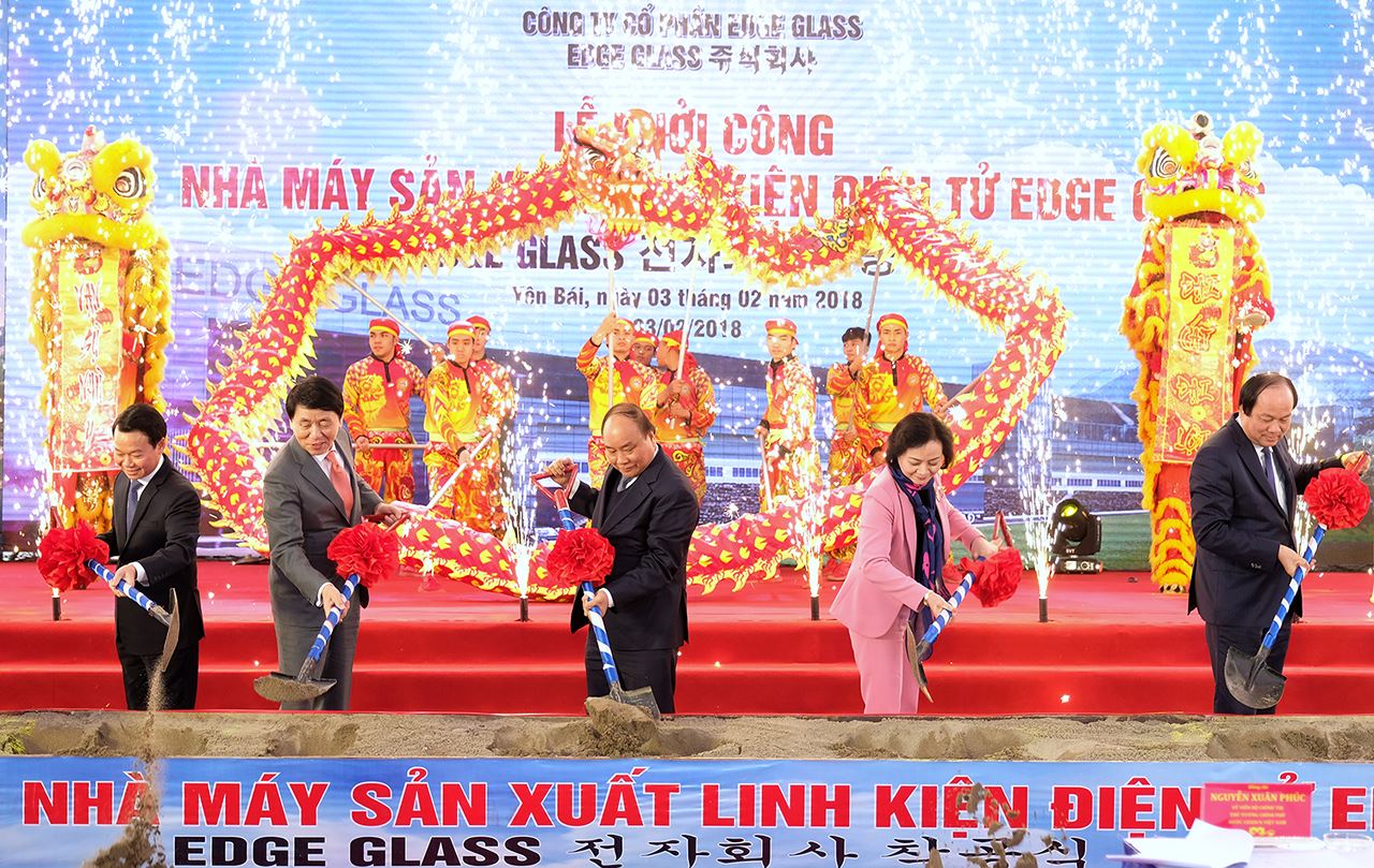 Khởi công nhà máy sản xuất linh kiện điện tử EDGE GLASS tại Yên Bái