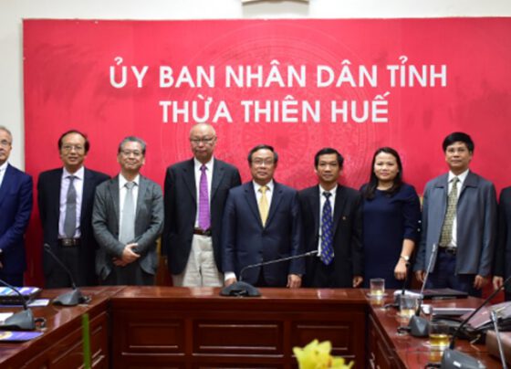Chairman of the Provincial People's Committee Nguyen Van Cao receives leader delegation of Hokuriku Association of Investment Promotion (Japan)