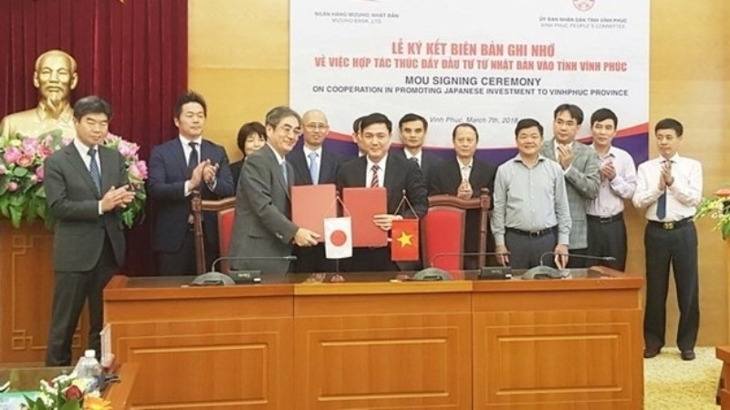 Japanese bank signs cooperation agreement with Vinh Phuc province