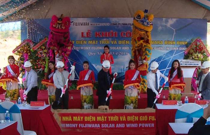 Bình Định khởi công dự án năng lượng tái tạo đầu tiên