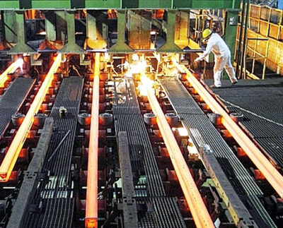The steel manufacturing line of VIS