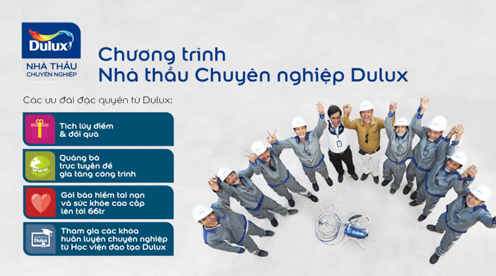 “Chương trình Nhà thầu chuyên nghiệp Dulux” – Đơn giản hóa việc tìm nhà thầu sơn uy tín
