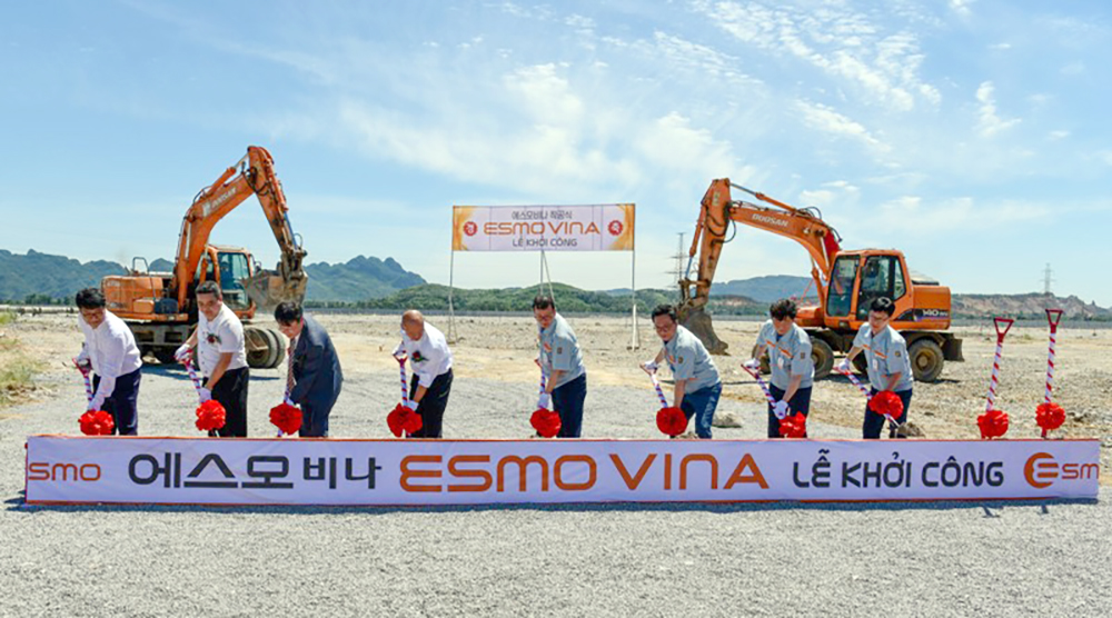 Tập đoàn ESMO, Hàn Quốc khởi công nhà máy sản xuất dây cáp điện ô tô đầu tiên tại Việt Nam