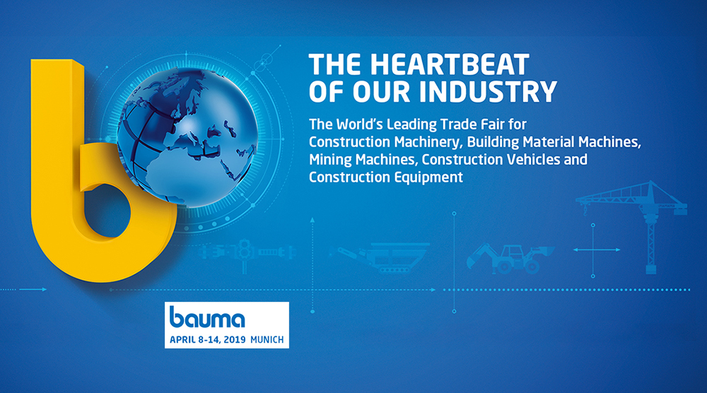 Bauma Munich 2019 – Triển lãm thương mại quốc tế lần thứ 32 về Máy móc xây dựng, Máy sản xuất vật liệu xây dựng, Thiết bị và Phương tiện thi công