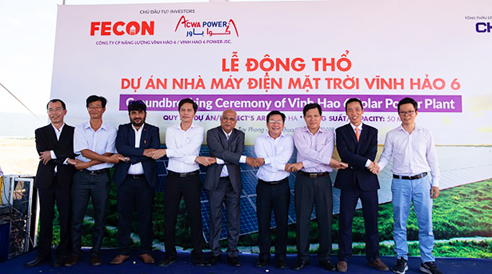 Động thổ dự án Nhà máy Điện mặt trời Vĩnh Hảo 6, tổng mức đầu tư hơn 1.360 tỷ đồng