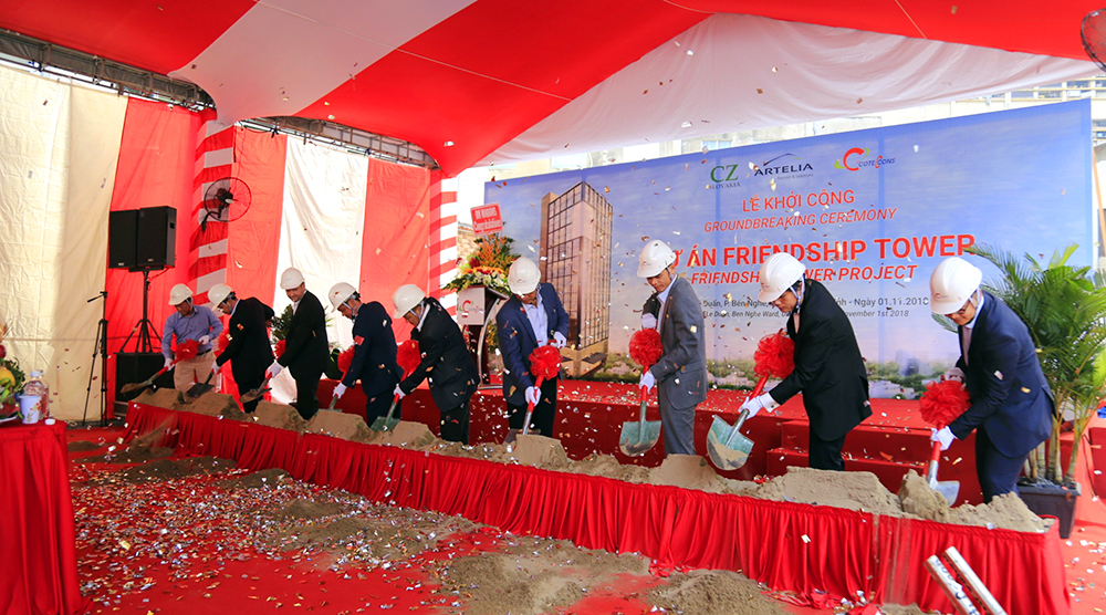 Coteccons commenced a companionship building, Friendship Tower Viet Nam – Slovakia