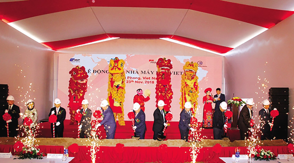 The flagship automotive plant cluster in Haiphong sees one step closer to reality
