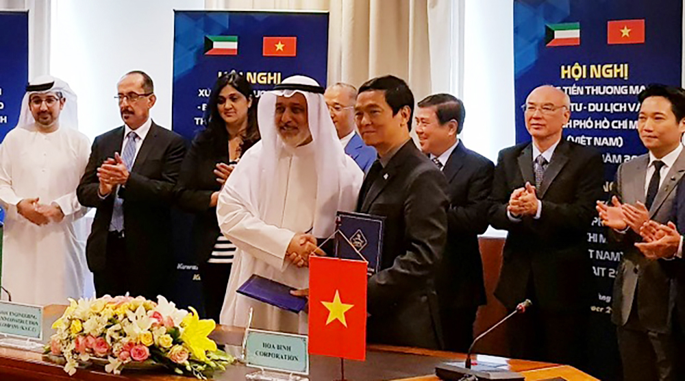 Hòa Bình ký kết liên doanh làm tổng thầu các dự án của Chính phủ Kuwait