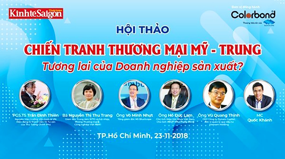Hội thảo “Chiến tranh thương mại Mỹ – Trung: Tương lai của doanh nghiệp sản xuất?”