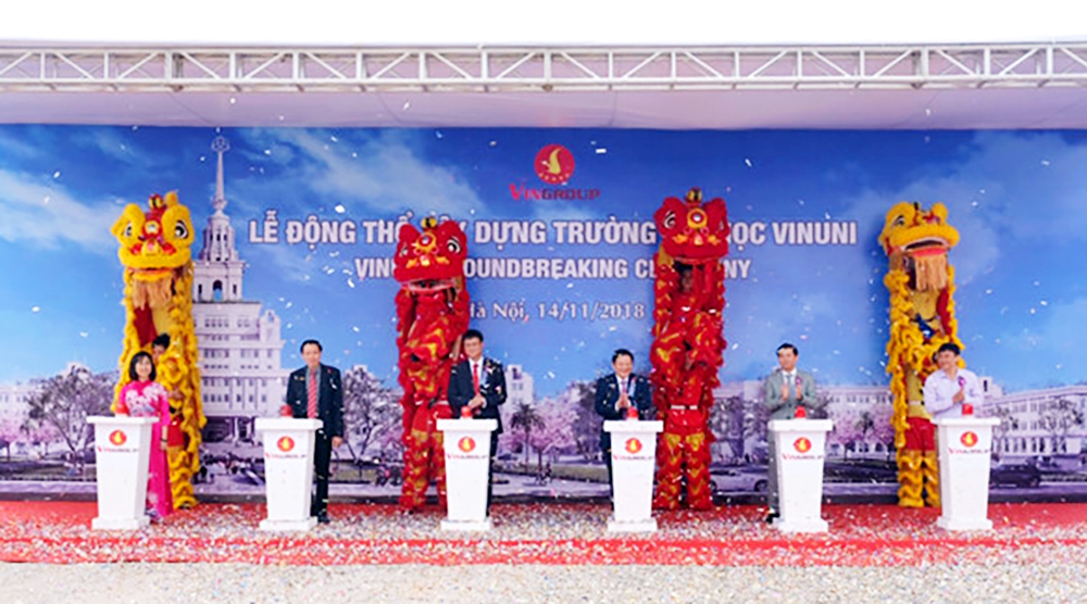 Động thổ xây dựng đại học VinUni phi lợi nhuận tiêu chuẩn quốc tế