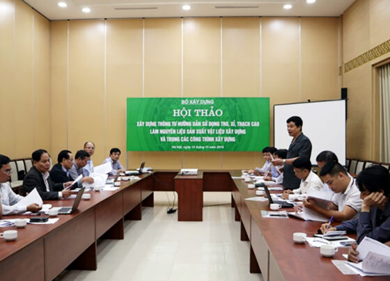 tro, xỉ, thạch cao