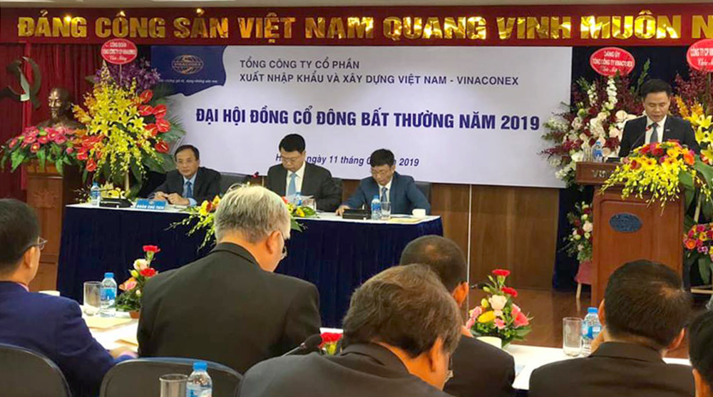 Vinaconex họp Đại hội cổ đông bất thường năm 2019