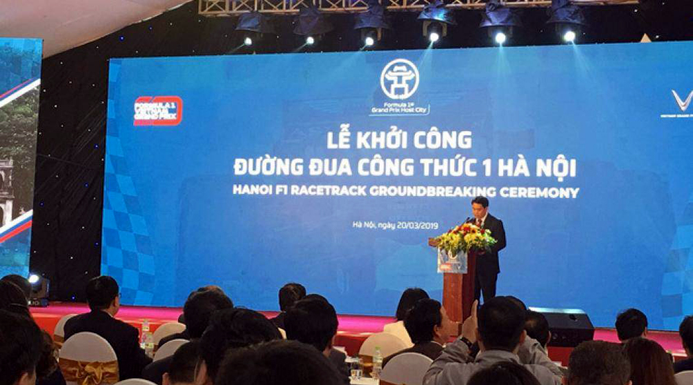 Chính thức khởi công đường đua Công thức 1 Hà Nội