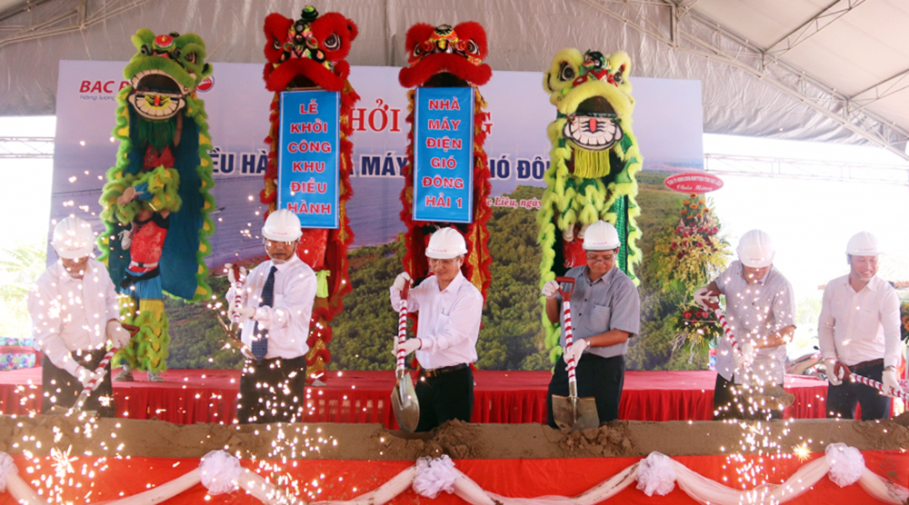 Khởi công nhà máy điện gió gần 2.500 tỷ đồng tại Bạc Liêu