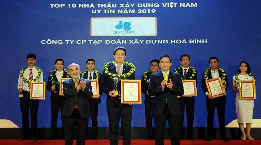 Vinh danh 10 nhà thầu xây dựng uy tín năm 2019