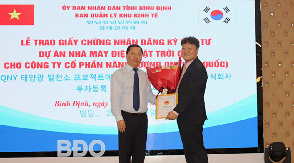 Bình Định: Cấp chủ trương đầu tư dự án điện mặt trời hơn 1.600 tỷ đồng