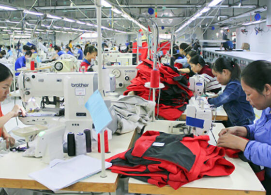Nhà máy may xuất khẩu