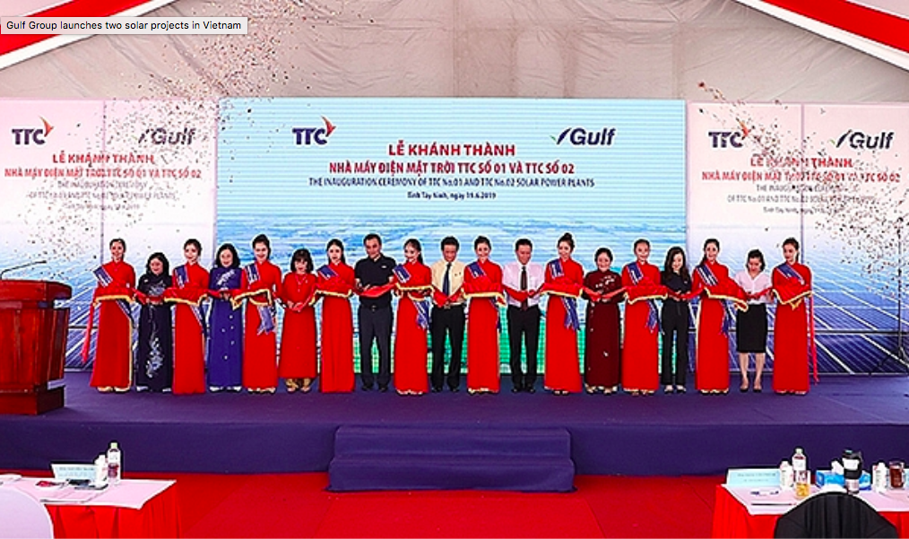 Gulf Group launches two solar projects in Vietnam
