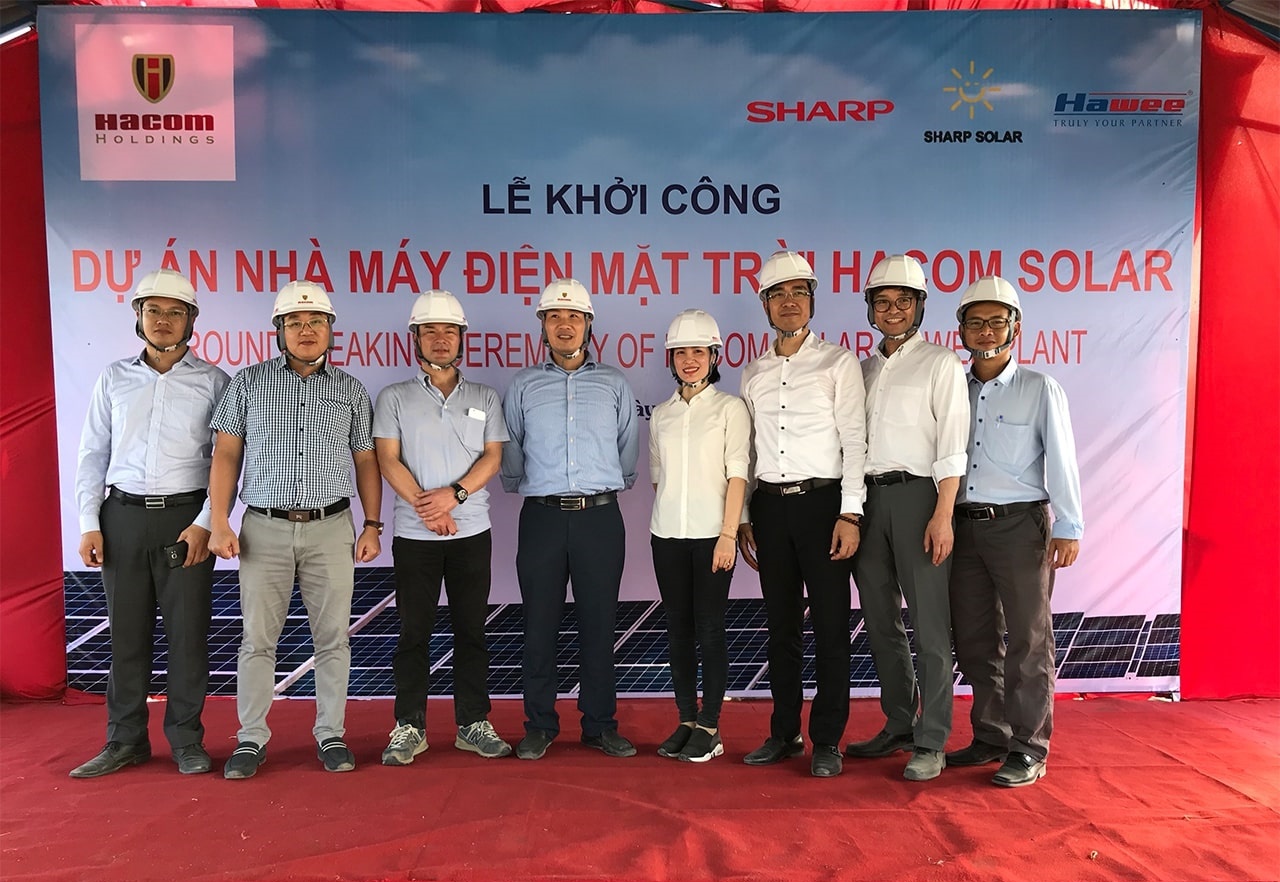 Khởi công dự án nhà máy điện mặt trời Hacom Solar tại Ninh Thuận