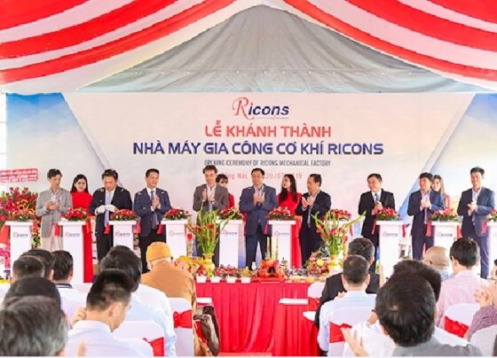 Ricons vận hành nhà máy gia công cơ khí đầu tiên