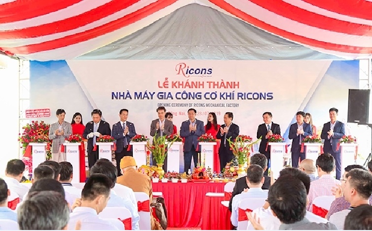 Ricons vận hành nhà máy gia công cơ khí đầu tiên