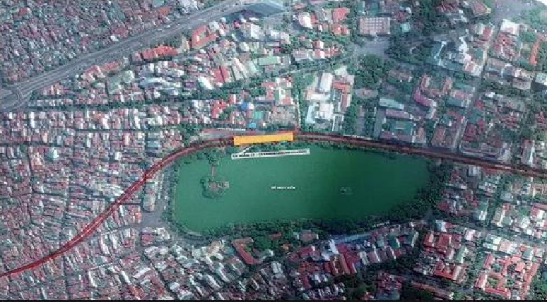 Ga tàu điện ngầm gần Hồ Gươm bị cảnh báo vi phạm Luật Di sản văn hoá
