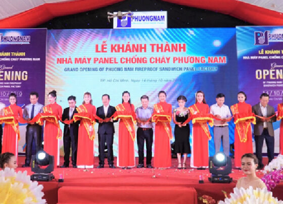 Phương Nam khánh thành nhà máy panel chống cháy trên 10 triệu đô