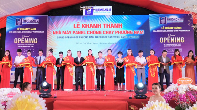 Phương Nam khánh thành nhà máy panel chống cháy trên 10 triệu đô