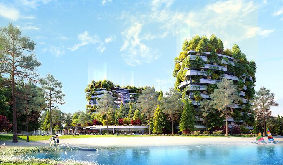 Dấu ấn kiến trúc xanh trên cao tại The Legend Đại Lải