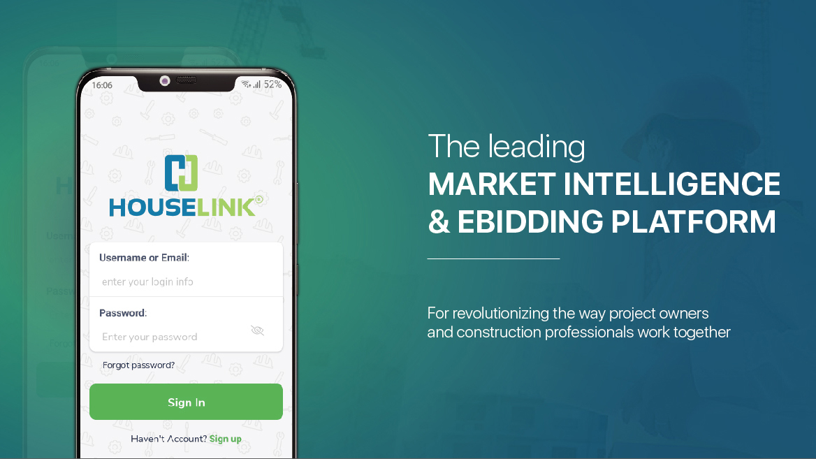 Nền tảng HOUSELINK: Tiên phong ứng dụng công nghệ trong tư vấn phát triển thị trường Xây dựng
