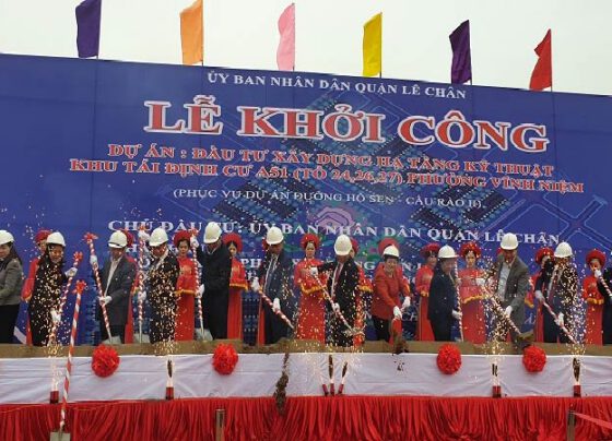 Lê Chân (Hải Phòng): Khởi công dự án xây dựng Khu tái định cư A51 phường Vĩnh Niệm