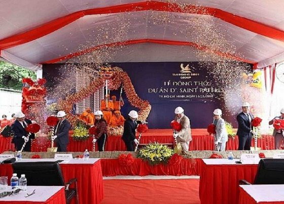 Tân Hoàng Minh động thổ tòa cao ốc văn phòng 19 tầng tại khu ‘đất vàng’ quận 1