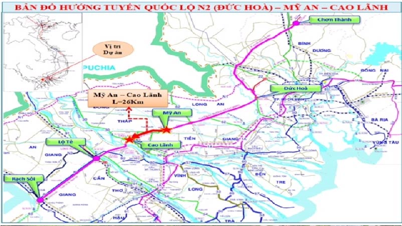 Hơn 4.500 tỷ đồng làm 26 km cao tốc ở miền Tây