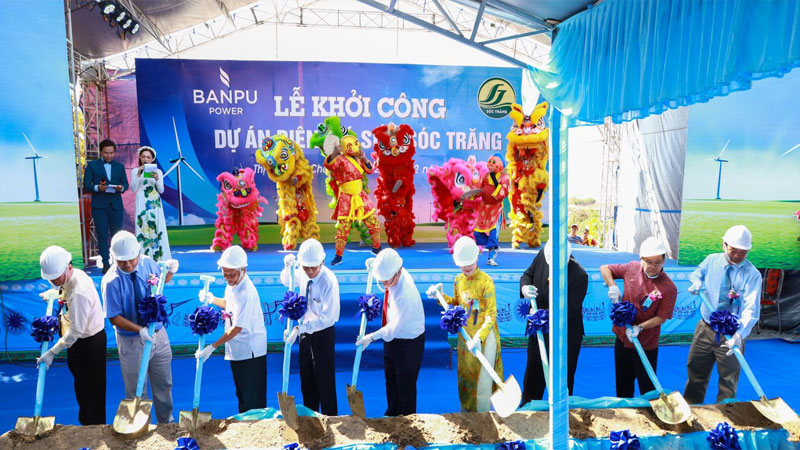 Tập đoàn Năng lượng Banpu khởi công Nhà máy điện gió số 3 tỉnh Sóc Trăng