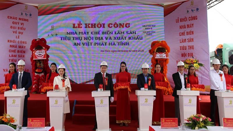Hà Tĩnh: Khởi công dự án về lĩnh vực chế biến lâm sản nghìn tỷ tại Vũng Áng