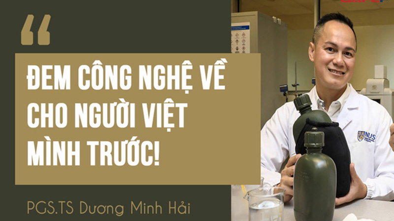 Phó giáo sư gốc Việt sản xuất ra “siêu vật liệu – lấy rác dọn rác”: Tôi muốn đem công nghệ về Việt Nam, vì tôi là người Việt Nam